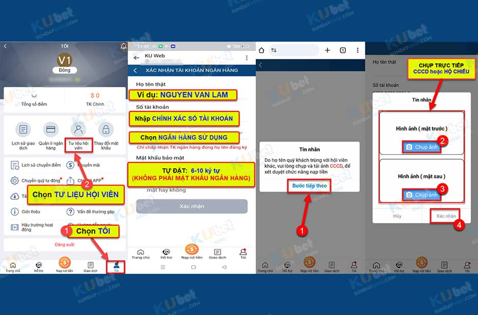 Điều kiện để tham gia kubet là trên 18 tuổi và có tài khoản ngân hàng